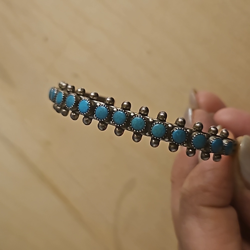 Sterling Silver & Turquoise Western Bracelet